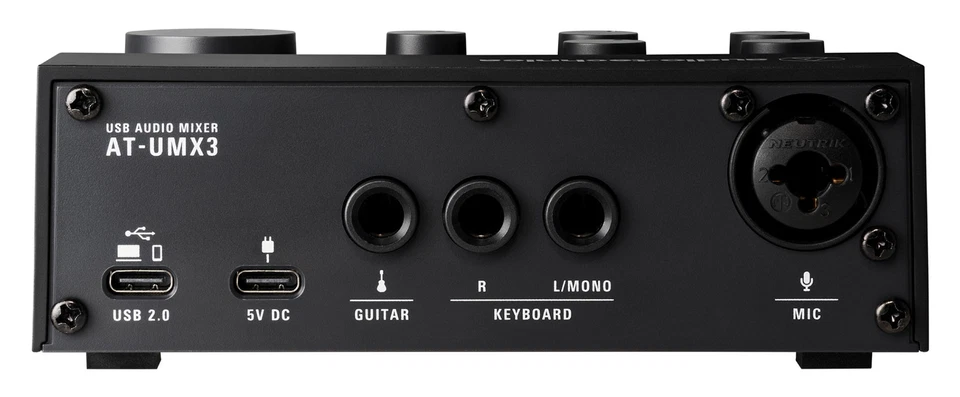 Audio Technica AT-UMX3 USB Audio Mixer - Plug-and-Play, Live Streaming Ready - Image 4 of 4