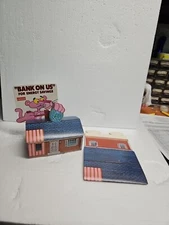 Nos Pink Panther Owens Corning Fiberglass Promotional Advertising Cardboard Bank