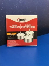 50 Pack Tealight Candles White Unscented Smokeless Candles 5 Hour Burn Time