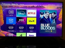 Hisense roku smart tv 43 inch HDR R7 series.Black colour.Used.