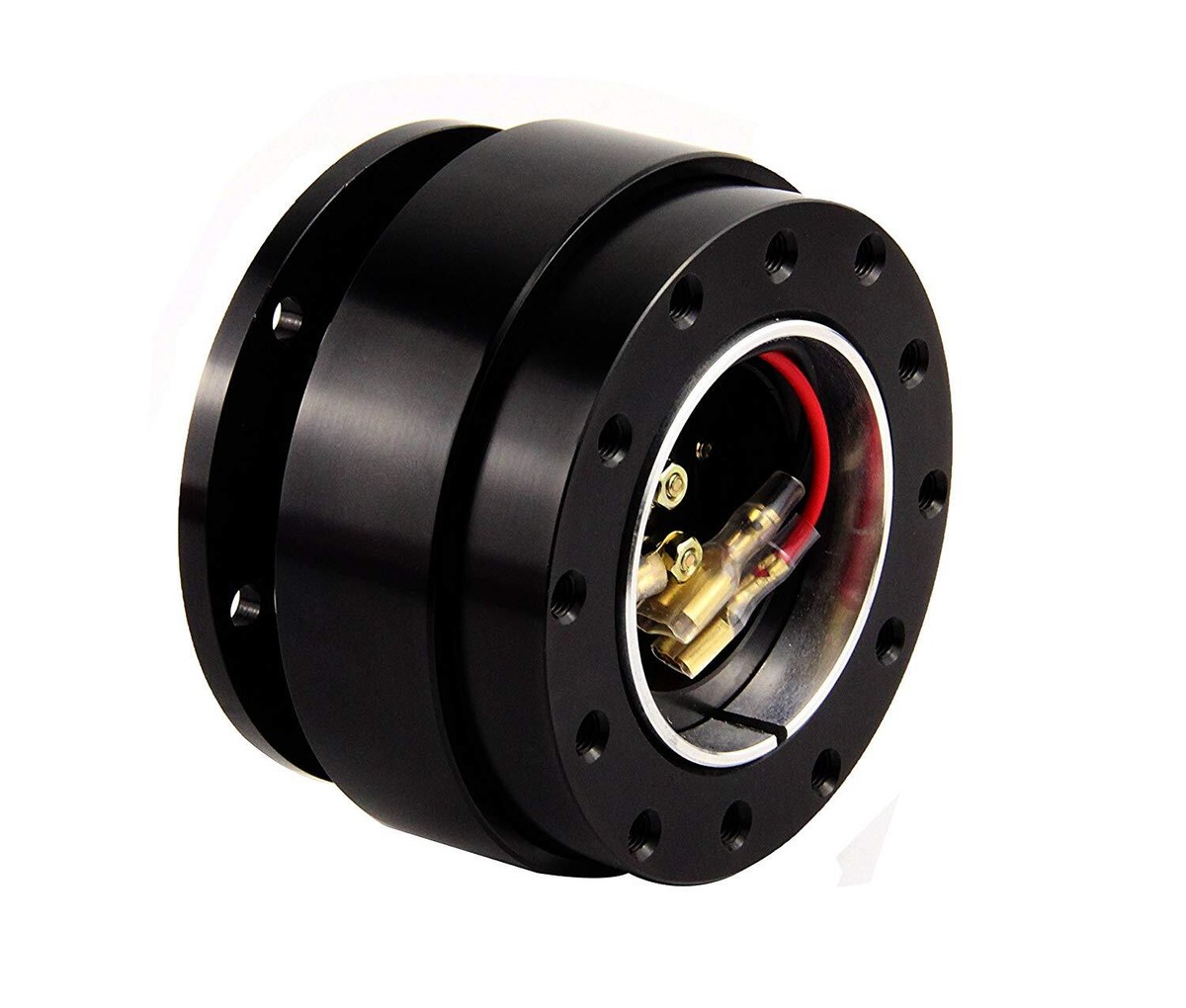 Universal Full Black Steering Wheel Quick Release Hub