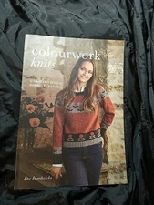 COLOURWORK KNITS 12 HAND KNIT DESIGNS INSPIRED BY NATURE DEE HARDWICKE SIGNED!