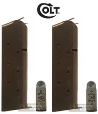 TWO COLT 1911 Gov't Gold Cup Comm Dbl Egle 45ACP 8 Round Magazines SP54926B