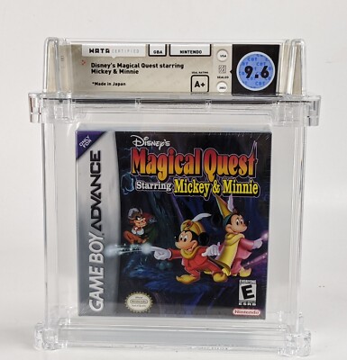 Nintendo Game Boy Color Magical Quest Mickey Minnie Game Sealed WATA 9.6 A+