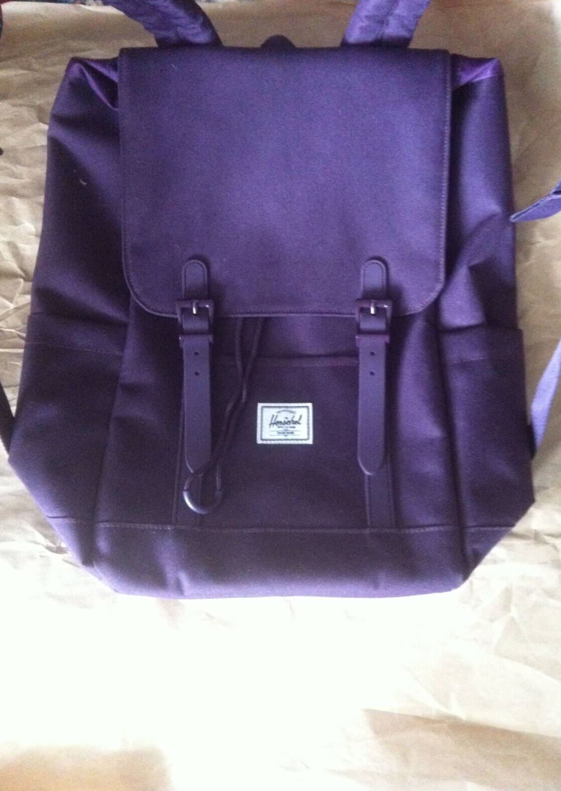 Herschel Retreat Backpack in Purple Blackberry 17L for School Work