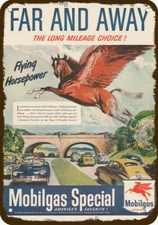 1949 MOBIL Gas Flying Horse Pegasus Vintage-Look DECORATIVE REPLICA METAL SIGN