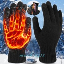 Guantes invierno de termicos frio para hombre mujer pantalla tactil doble forro