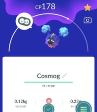 Pokémon Go Cosmog - Mini P T C acc 20k stard...