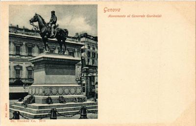 CPA AK GENUA Denkmal für General Garibaldi ITALIEN (524369)