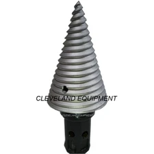 NEW AUGER LOG SPLITTER CONE for Skid Steer Loader & Excavator Auger Drive 2" HEX