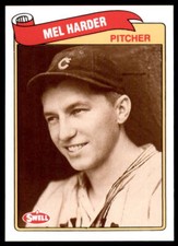 1989 Swell Baseball Greats Mel Harder Cleveland Indians #41