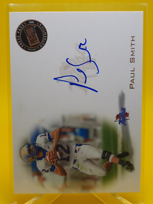 Paul Smith 2008 Press Pass Autograph Bronze #PPS-PS Tulsa Football Rookie 49ers