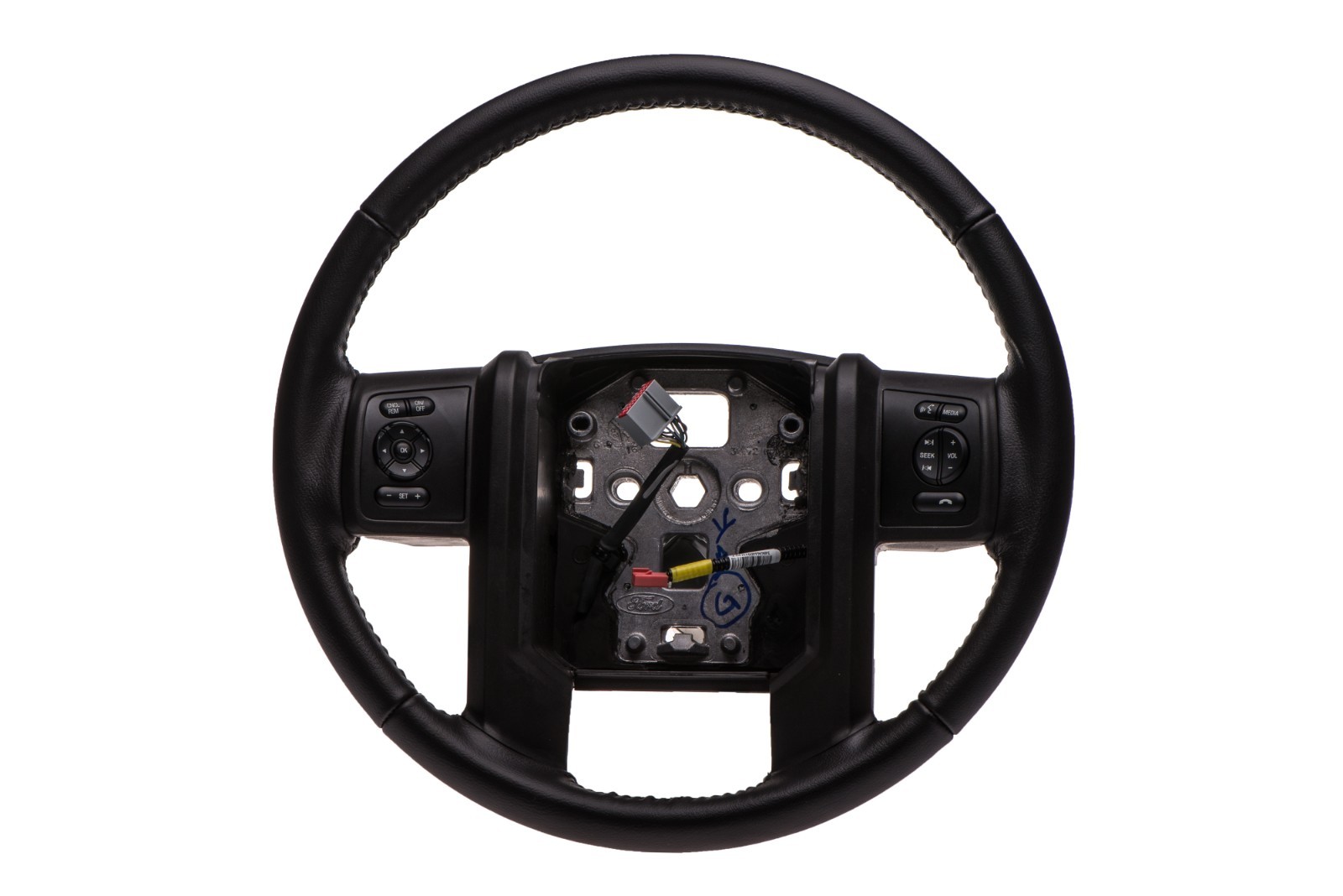 Volante de cuero negro para Ford F250/F350 Super Duty 2013-2016 (N/P DC3Z3600CA)