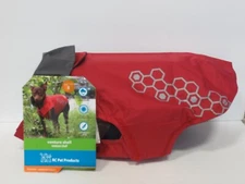 RC PET PRODUCTS VENTURE SHELL REFLECTIVE WATER RESISTANT COAT CRIMSON SIZE 8