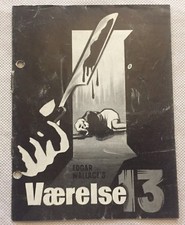 Zimmer 13 Joachim Fuchsberger Karin Dor Vintage 1964 Danish Movie Program