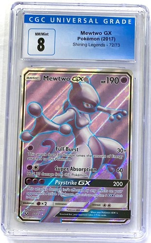 Mewtwo-GX graded CGC 8 for sale on eBay