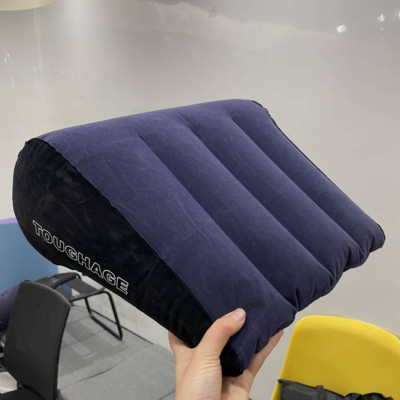 Inflatable Wedge Sex Pillow Couples Love Aid Deep Position Triangle