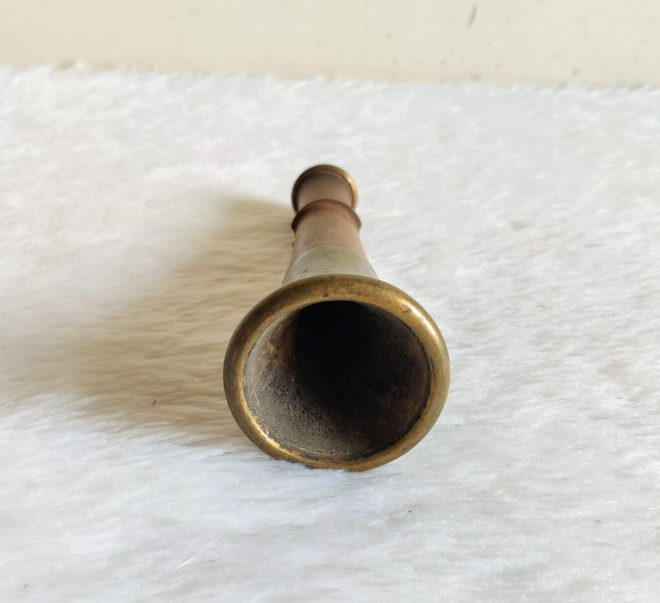 Vintage Handmade Wooden Brass Tobacco Smoking Pipe Tobacciana ...