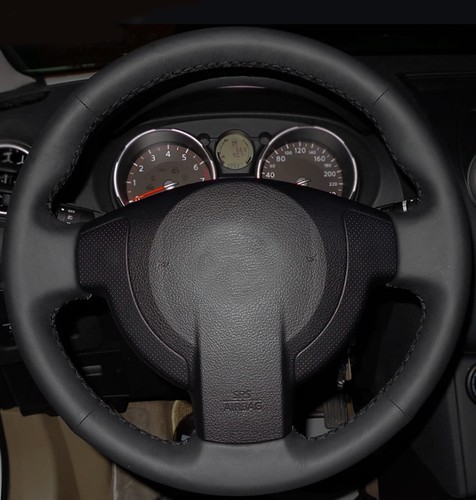 Steering Wheel Cover For Nissan Qashqai J10 X-TRAIL NV200 2008-12 Stitched Sewin - Picture 4 of 12