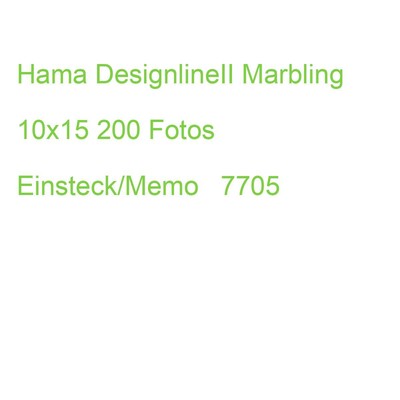 Hama Designline II Marbling 10x15 200 F.Einsteck/Memo 7705 (4007249077059)