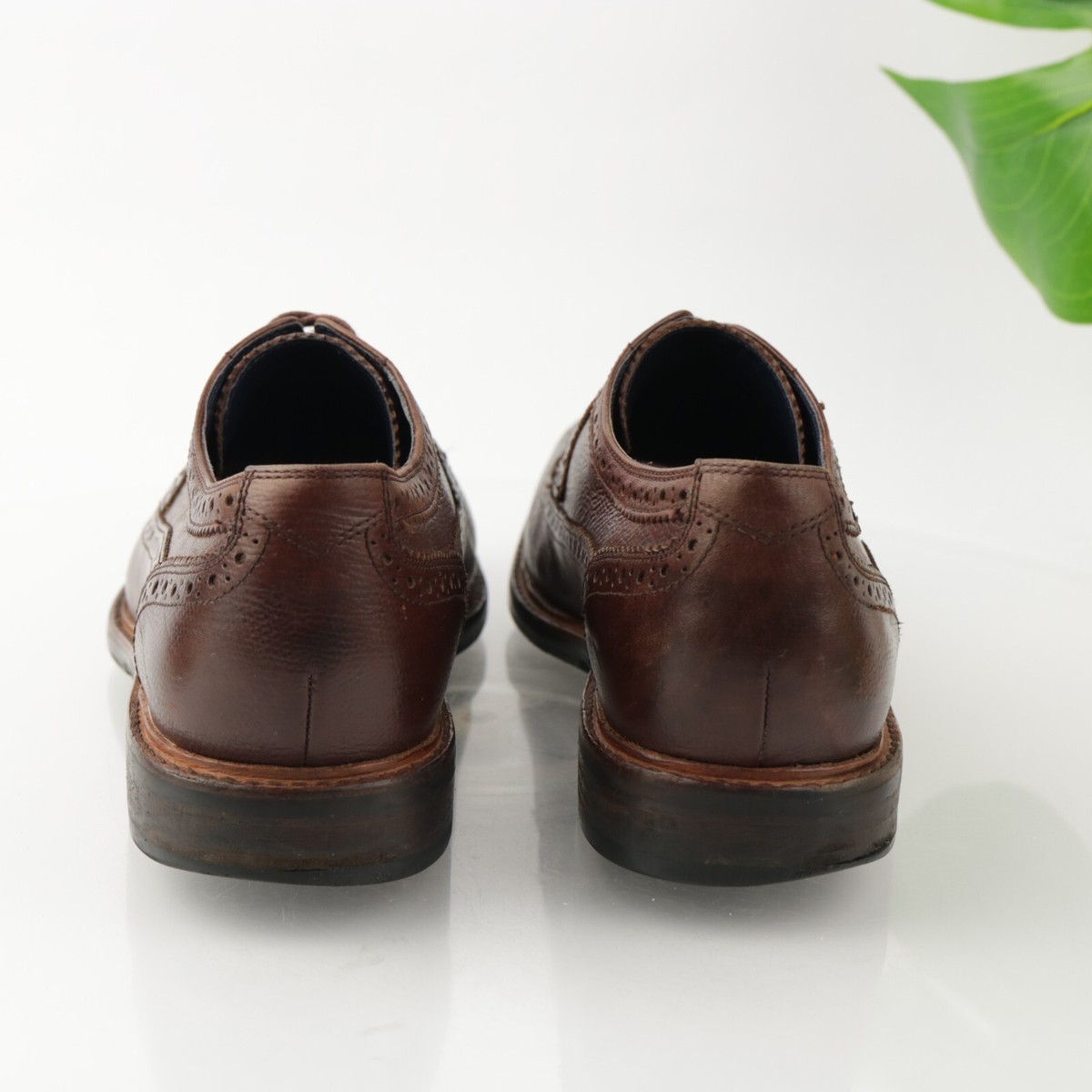 Cole Haan Mens Cooper‎ Oxford Size 11 M Brown Leather Wingtip Brogue Dress Shoe Cole Haan Mens Cooper Oxford Size 11 M Brown Leather Wingtip  main image 2