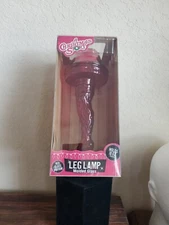 A Christmas Story Molded Leg Lamp Red Glass 18 oz. ICUP Fragile 11” Tall NEW