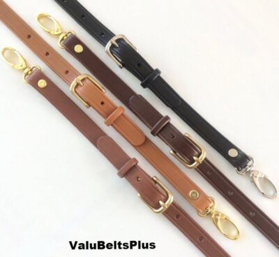 5/8'' Quality Leather Adjustable Cross Body Replacement Strap Bag Purses 6 Length