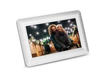 Polaroid PDF-750ST 7 Inch 1024x600 LED Digital Photo Frame Textured Silver Frame