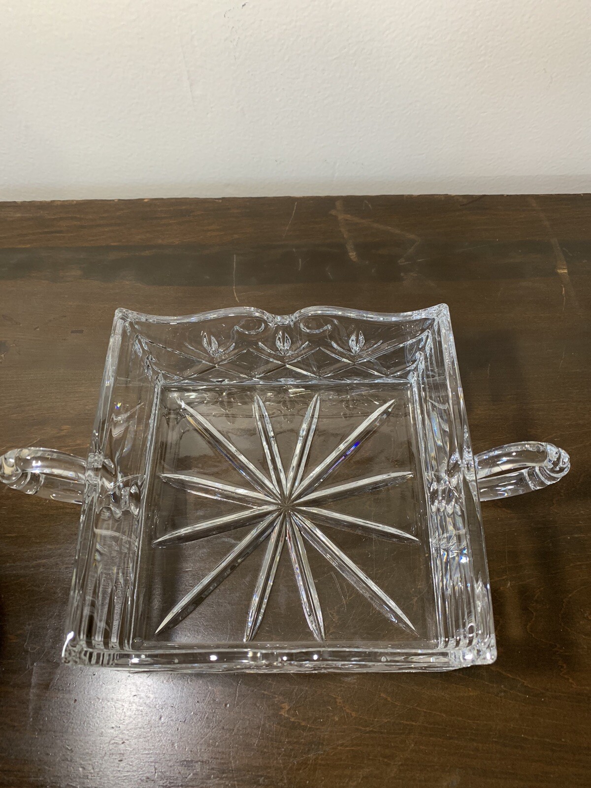 Godinger Shannon Crystal Napkin Holder Czeck Republic Clear Glass Excellent eBay