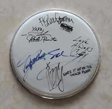10" Drumhead Signed Autographed - Fischerspooner Group