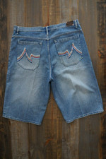Vintage Paco Jeans Denim Shorts Mens 43" Waist Embroidered Baggy Skater Y2K