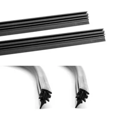 Auto Windshield Wiper Blade Refill Frame Less 2 PCs 22"& 28" 6 mm Replace Rubber