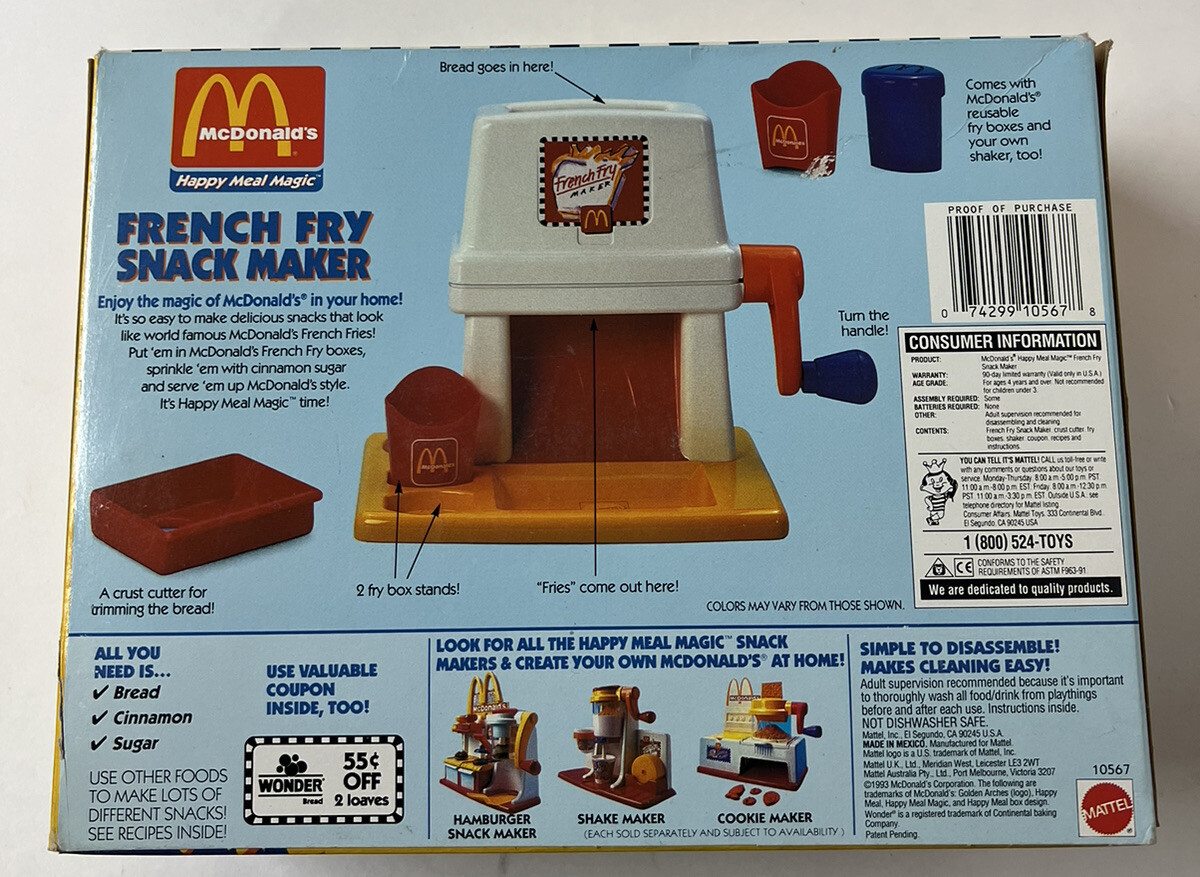 【専用】マクドナルド ハンドパペット 1993年 McDonalds 箱、袋付き マクドナルド グリマス 1993年 ハンドパペット