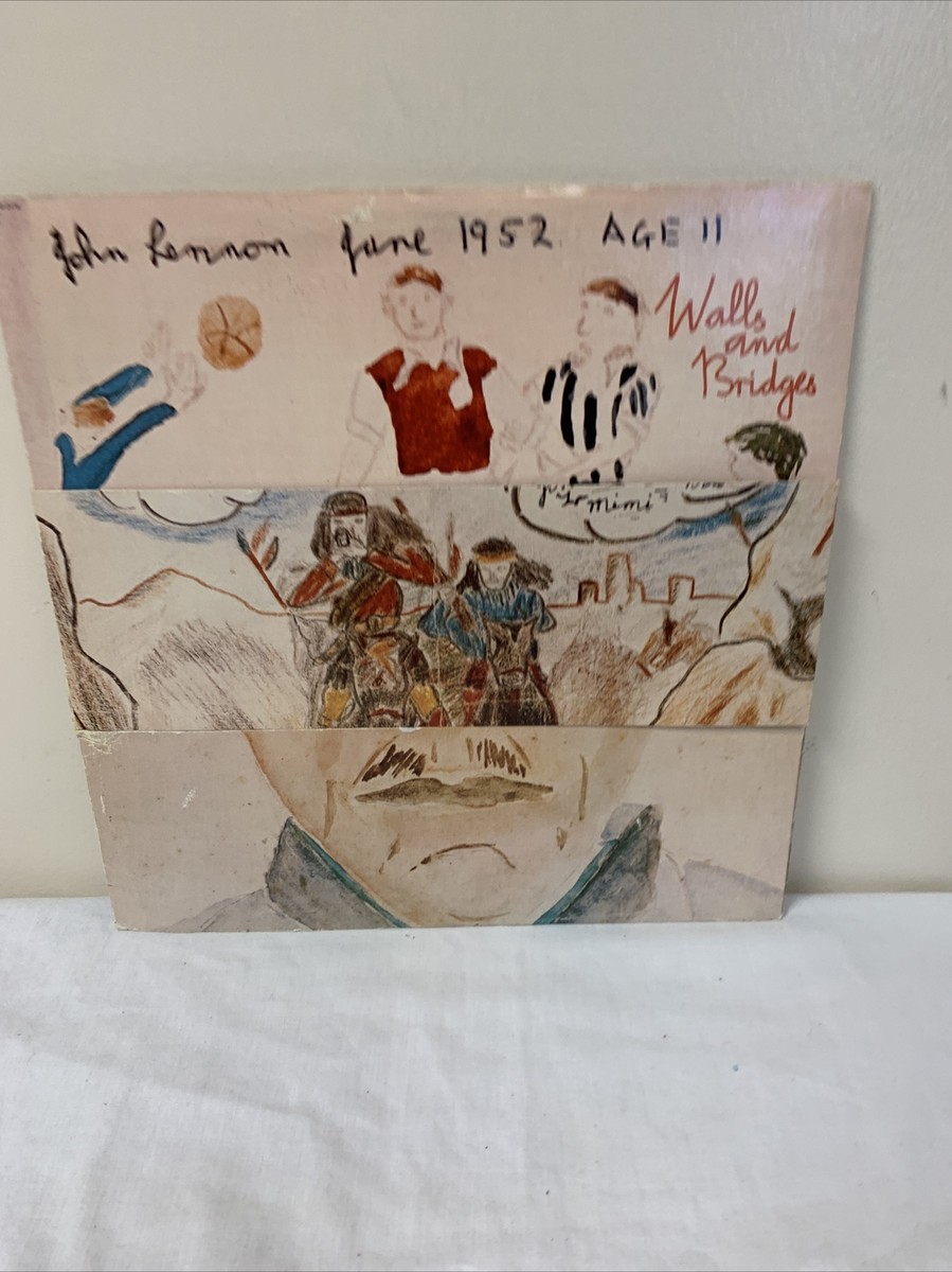 John Lennon Walls And Bridges 1ST Pressing 1974 SW 3416 Booklet