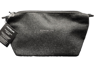 Montblanc Parfums Wool Blend Toiletry Pouch Travel Bag Gray for  