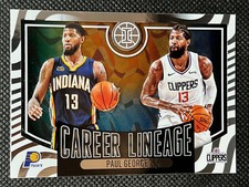 2020-21 Panini Illusions Basketball PAUL GEORGE #7 CAREER LINEAGE 