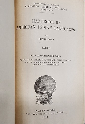 Franz Boas Handbook of American Indian Languages Part 1 - Picture 2 of 5