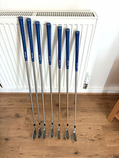 TaylorMade P-7MC 7pc Iron Set RH Stiff Steel Shafts Blue Grips Used