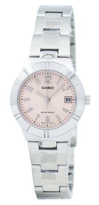 Casio Enticer Beige Dial Stainless Steel LTP-1241D-4A3 Women's Ladies Watch