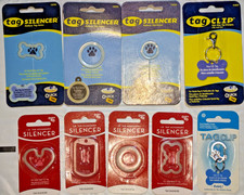 Pet Quick-Tag Silencers Dog bone Heart Circle Military I.D. Dog Tag YOU PICK NEW