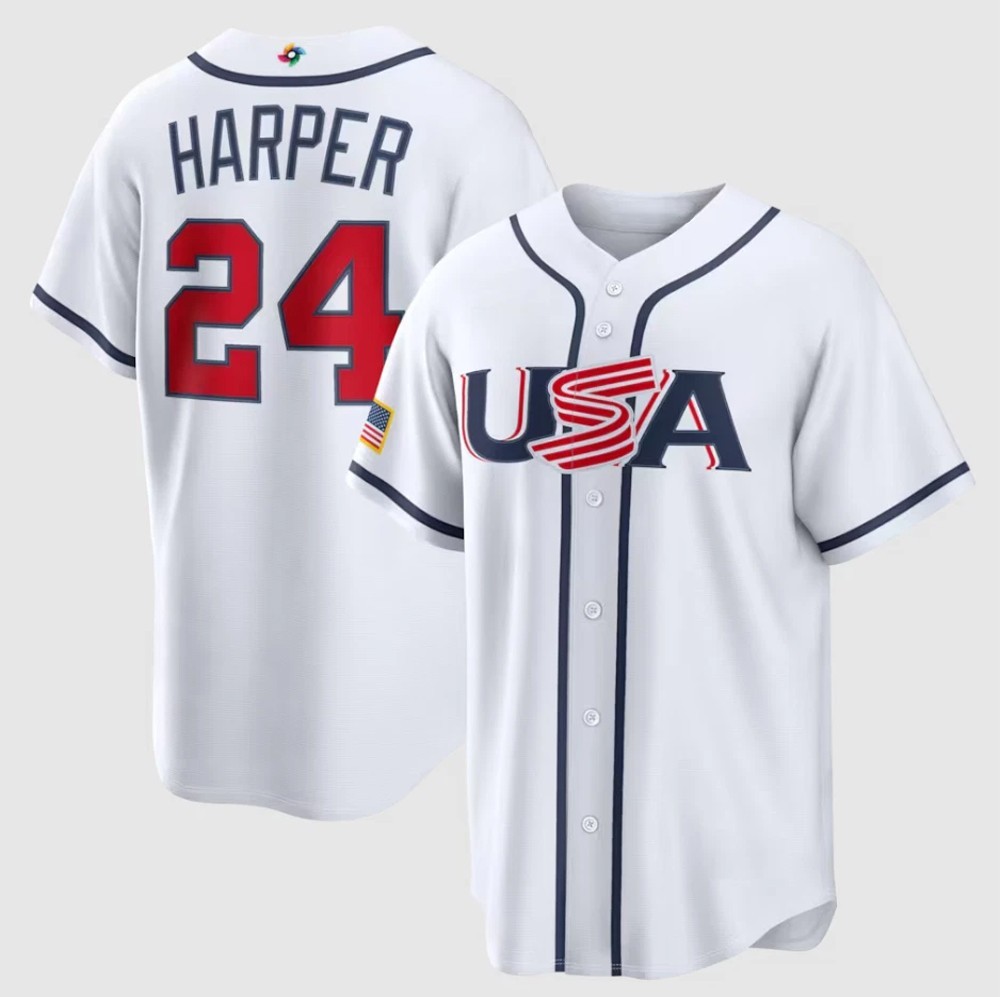 Bryce Harper #24 Team USA Baseball Classic 2026 - S to 5XL