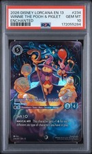 2026 DISNEY LORCANA EN 13 ENCHANTED 234 WINNIE THE POOH PIGLET PSA 10