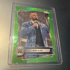 2025 Topps Chrome WWE Nick Aldis #150 Green Reefractor 96/99 