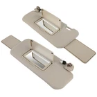 Beige Left & Right Driver Passenger Sun Visor for Nissan Murano 09-14 W/Sunroof