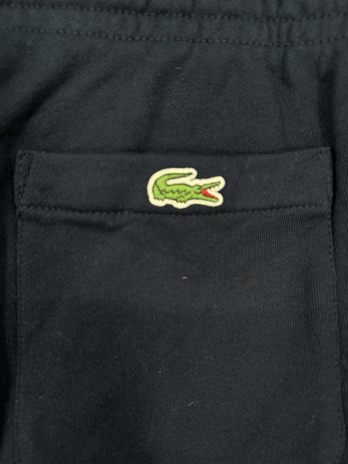 Lacoste Tapered Fleece Pants Joggers Sweatpants Navy Blue Drawstring Mens 3XL thumbnail 9