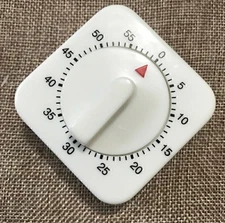 NEW Long Ring Bell  Loud 1Hr/60Min Kitchen Cooking Wind Up Timer Mechanical