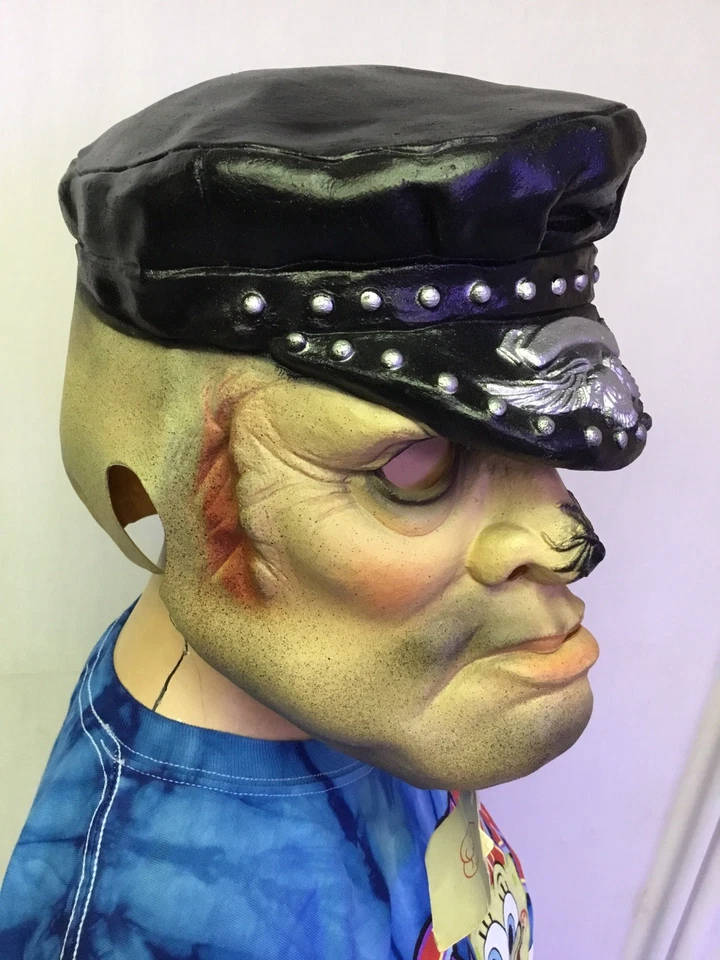 Vintage Cesar Biker Soft Vinyl Halloween Mask One Size Fits Most NWT - Image 3 of 4