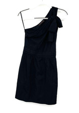 The Limited Womens Dress 0 Black One Shoulder Ruffle Lined Classic Party Zipper