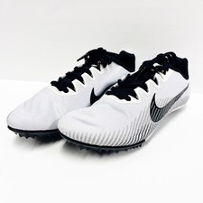 NEW Nike Zoom Rival M9 White Track Spikes Unisex Shoes Mens Size 12