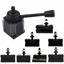 For Lathe 6 - 12" Plus 2 Extra Tool Holder AXA 250-111 Wedge Tool Post Set